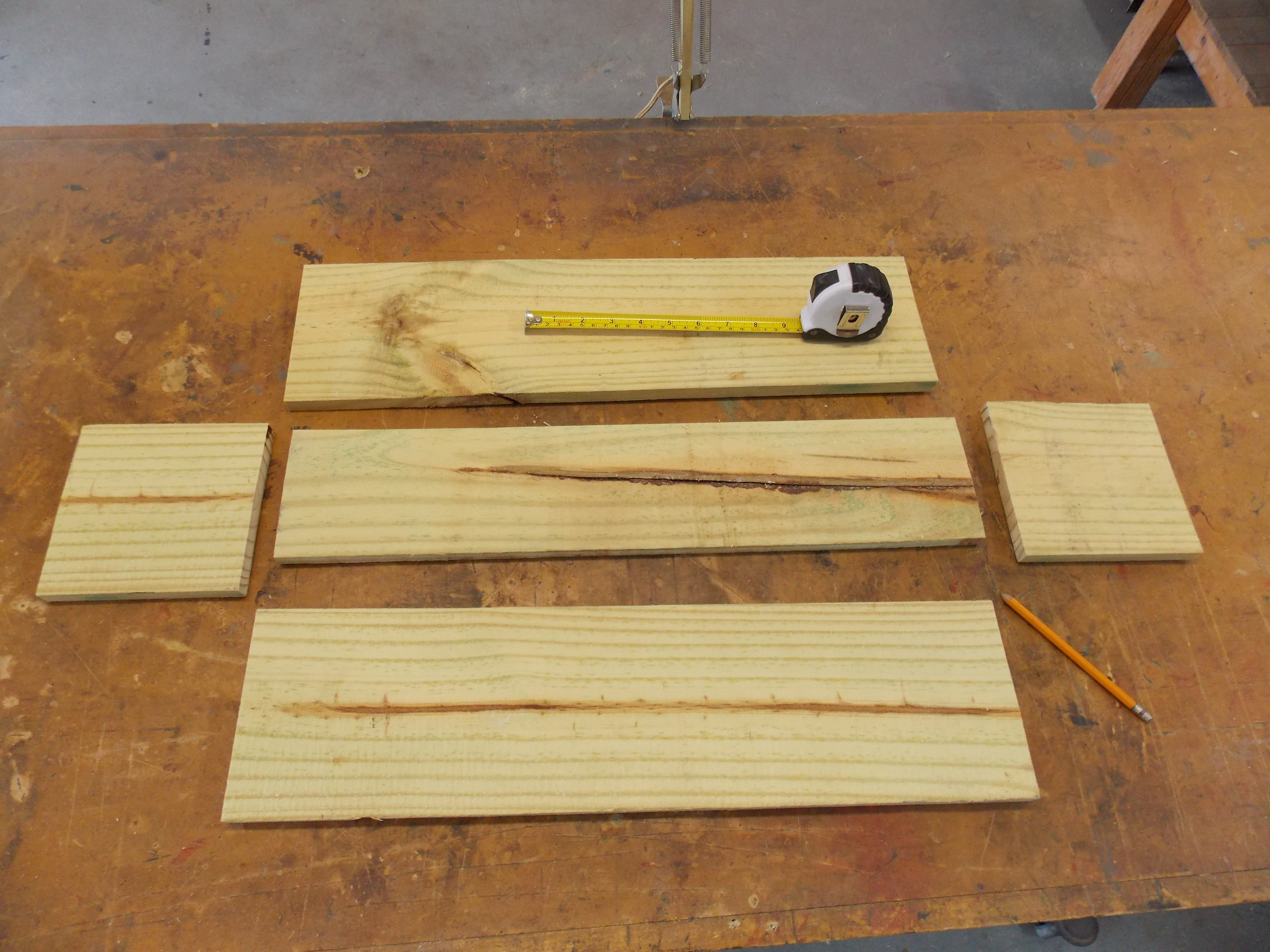 Cut Pressure-Treated Boards for Wooden Planter