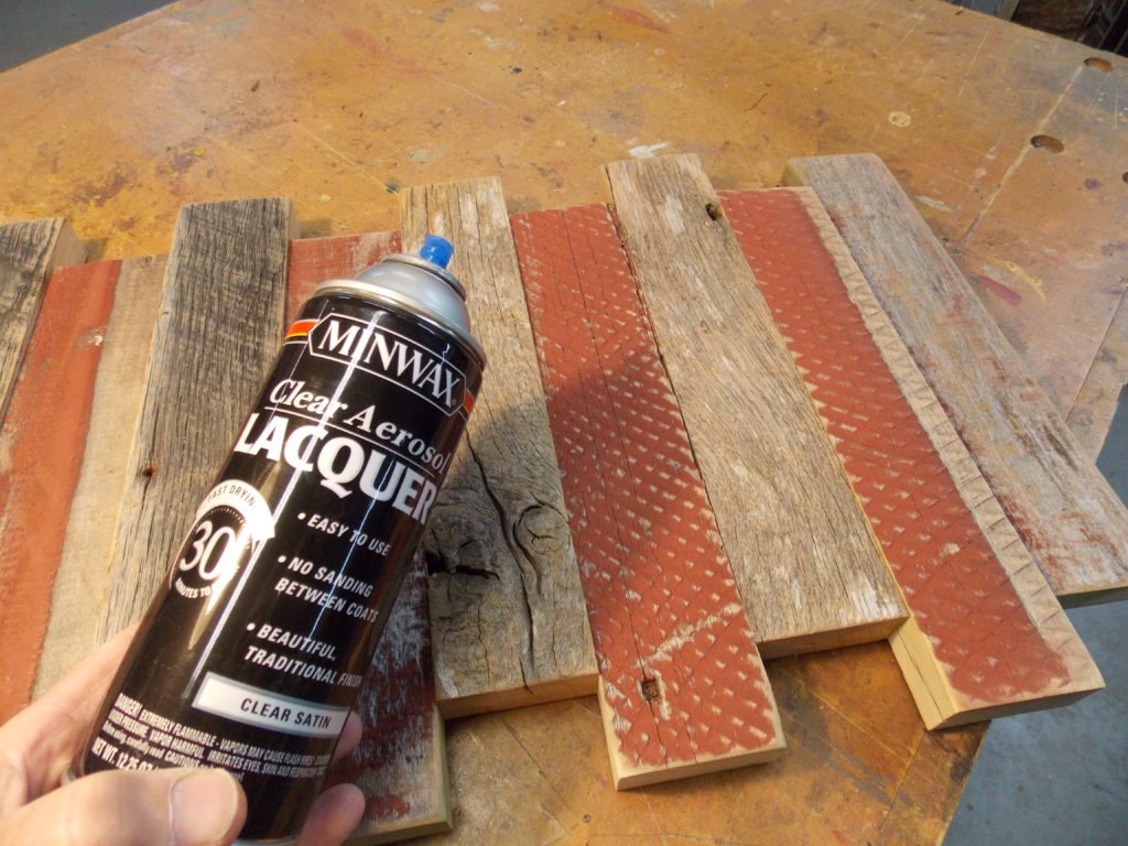 Spray a Coat of Minwax Clear Aerosol Lacquer for Protection