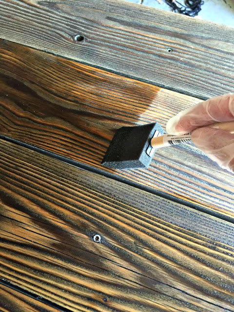 Wood Finish With Foam Brush