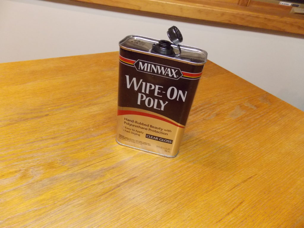 minwax wipe on poly for a kitchen table